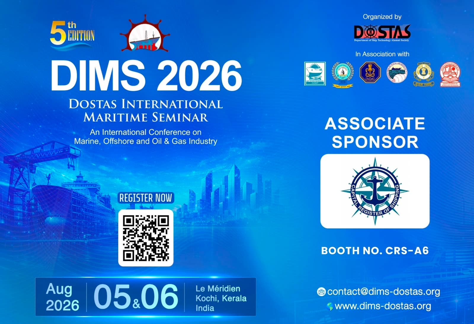 CRS to Participate as Associate Sponsor at DIMS 2026