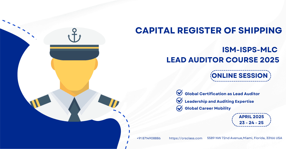  ISM-ISPS-MLC LEAD AUDITOR COURSE