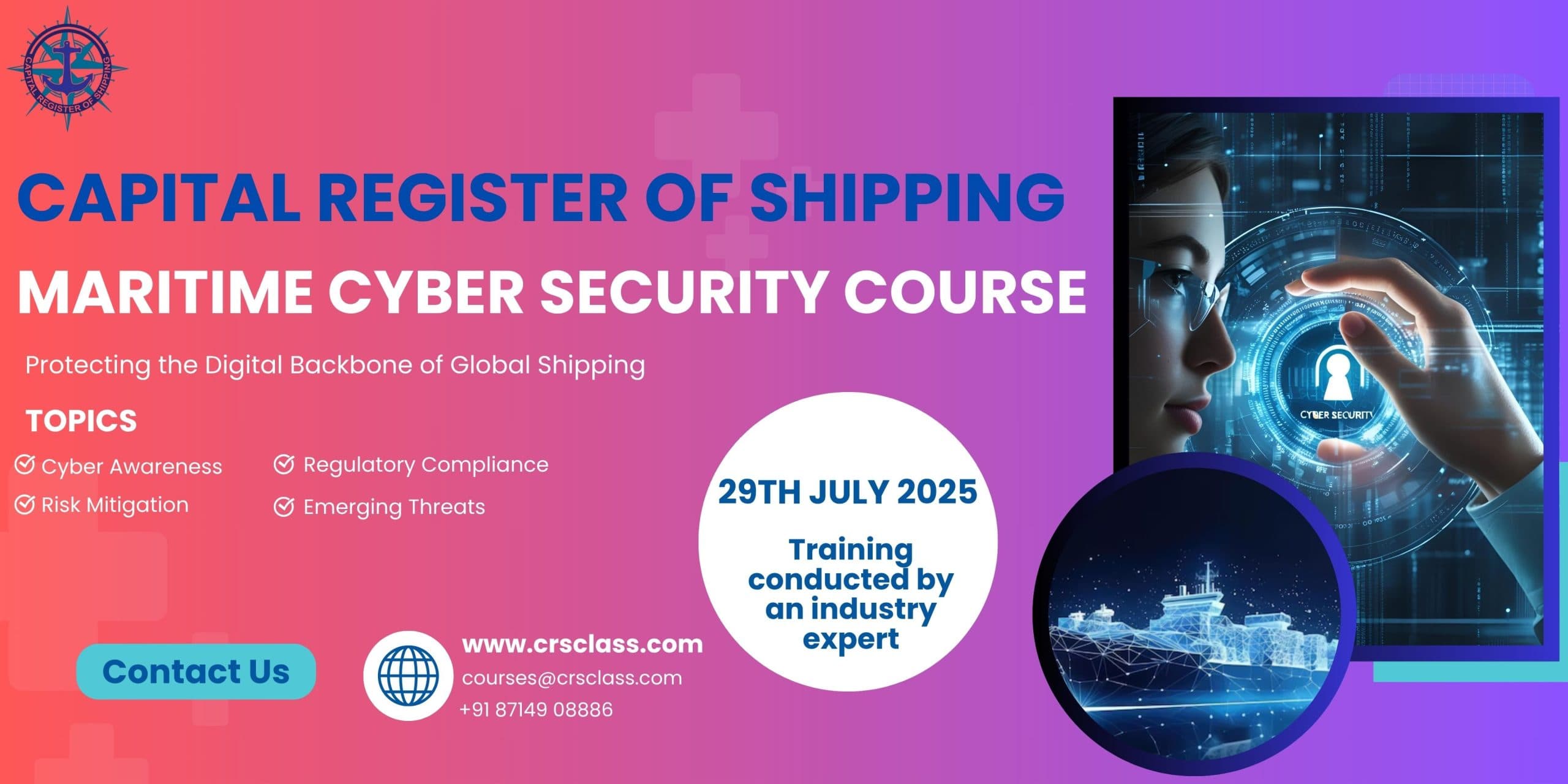 MARITIME CYBER SECURITY COURSE 